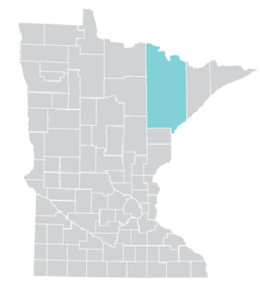 Map of Duluth area
